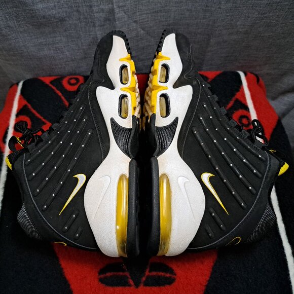 Size 11.5 Nike Griffey Max 2 442171-010 Black Varsity Maize Men's - Picture 11 of 12